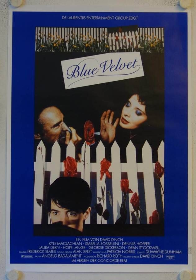 Blue Velvet original release german movie poster